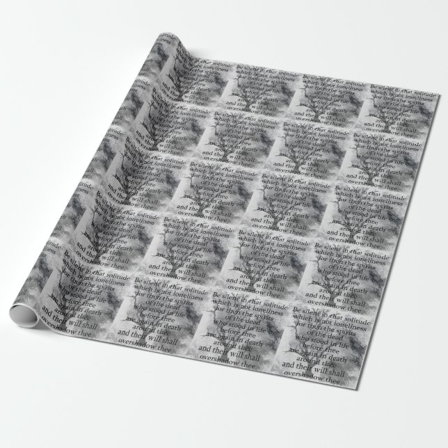 Papier Cadeau Edgar Allan Poe Spirits of the Dead Halloween Poem (Déroulé)