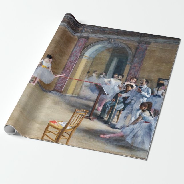 Papier Cadeau Edgar Degas - Dance Foyer, Opéra rue Le Peletier (Déroulé)