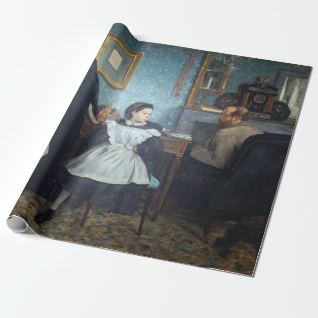 Papier Cadeau Edgar Degas - La famille Bellelli (Déroulé)