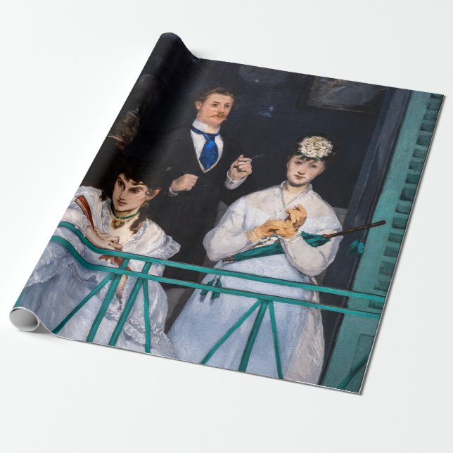 Papier Cadeau Edouard Manet - Balcon / Le Balcon (Déroulé)