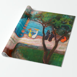Papier Cadeau Edvard Munch - Danse sur la plage
