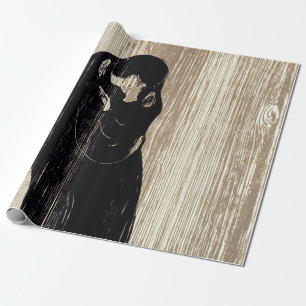 Papier Cadeau Edvard Munch - Le Kiss IV