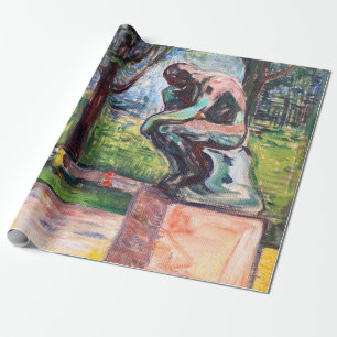 Papier Cadeau Edvard Munch - Le penseur de Rodin