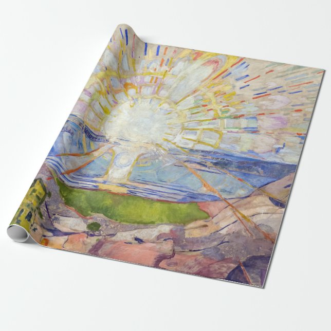Papier Cadeau Edvard Munch - Le Soleil 1911 (Déroulé)