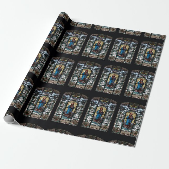 Papier Cadeau Église de Mariahilf Vienne Autriche (Déroulé)