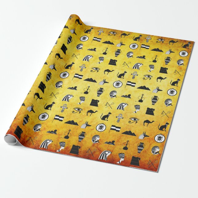 Papier cadeau égyptien (Déroulé)