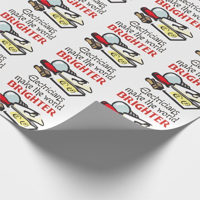 Papier Cadeau Électricien (Coin)