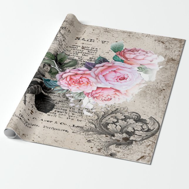 Papier Cadeau Élégance vintage (Déroulé)