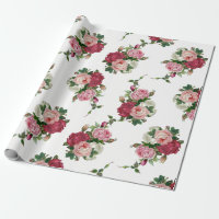 Élégant Bouquets de Rose Vintage-Arrière - plan bl
