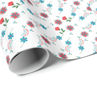 Papier Cadeau Élégant cadeau de design floral
