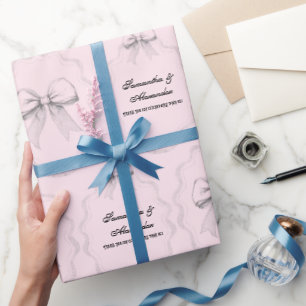 Papier Cadeau Élégant coquette, poches dessinées à la main et va