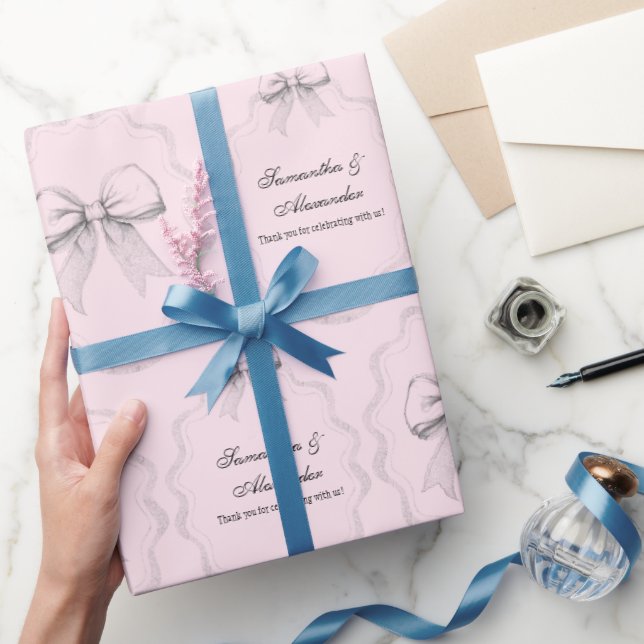 Papier Cadeau Élégant coquette, poches dessinées à la main et va (Cadeaux)
