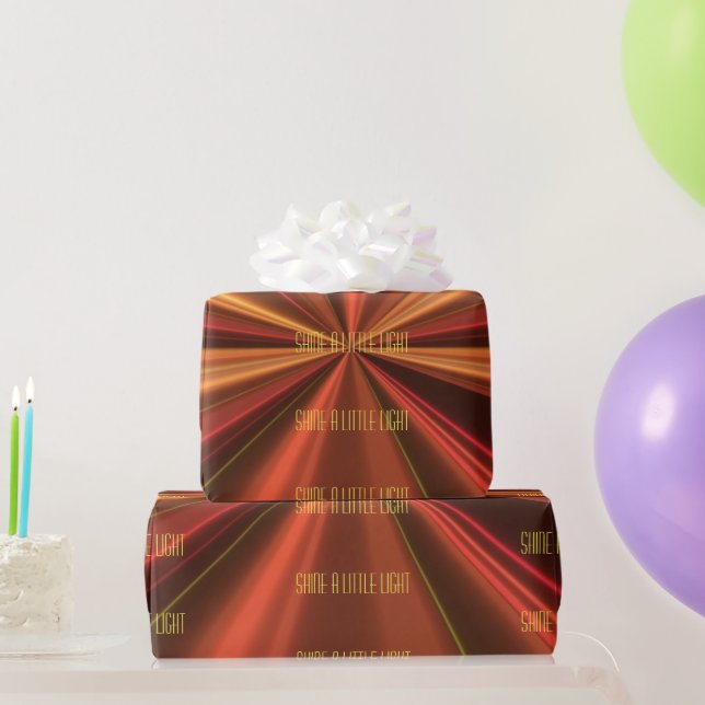 Papier Cadeau Élégant Cuivre Métallic Motif Beau Style (Cadeaux de fête)