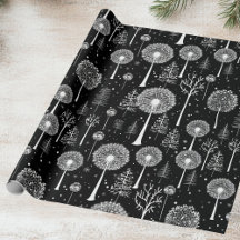 Élégant Dandelion et sapin de Noël