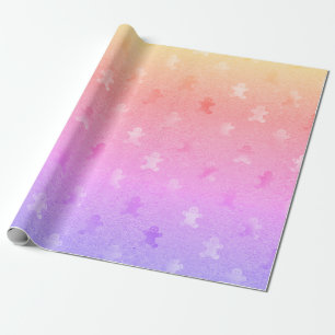 Papier Cadeau Élégant holographe homme en pain d'épice de No