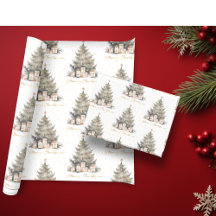 Élégant Joyeux Arbre de Noël Gold Minimaliste