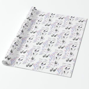 Papier Cadeau Élégant Jumper Horse