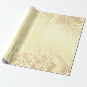 Papier Cadeau Elégant look de marbre doré moderne 