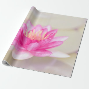 Papier Cadeau Elégant Lotus Or, Yoga