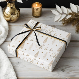 Papier Cadeau Elégant Luxe Vacances Forêt À feuillage persistant