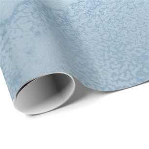 Papier Cadeau Élégant marbre bleu frais et moderne