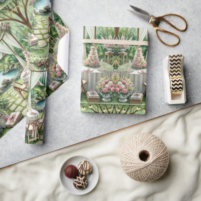 Papier Cadeau Elégant Mariage artisanal ou cadeau (Artisanat)