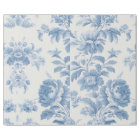 Élégant Mariage Floral bleu toile française