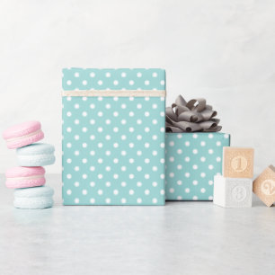 Papier Cadeau Elégant Mint Green Light Aqua Turquoise Motif poin