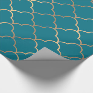 Papier Cadeau Élégant Motif Art Déco.