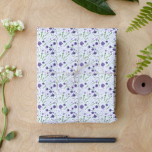 Papier Cadeau Élégant Motif de couleur vert pourpre