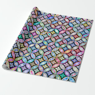 Papier Cadeau Élégant Motif en verre Abstrait coloré