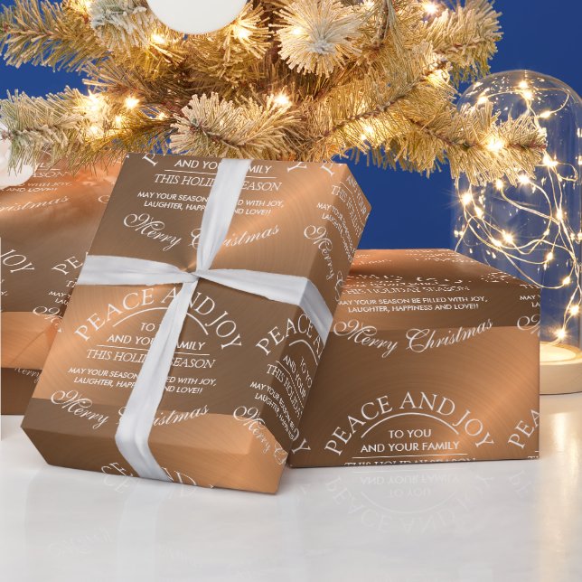 Papier Cadeau Élégant Noël Rose (Vacances)