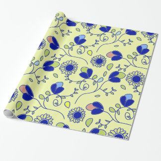 Papier Cadeau Élégant papier d'enveloppement à motifs floraux |