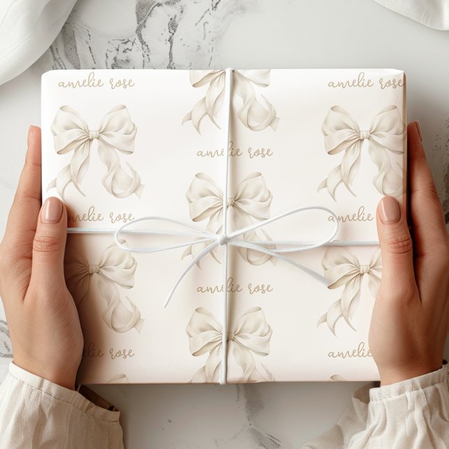 Papier Cadeau Élégant papier d'enveloppement neutre (Créateur téléchargé)