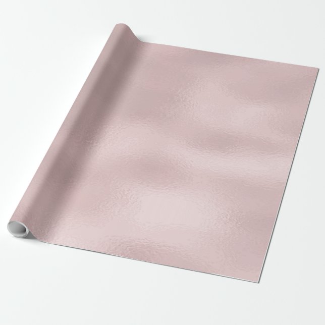 Papier Cadeau Elégant rose or Verre Texture design (Déroulé)
