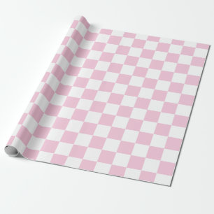 Papier Cadeau Elégant tableau de bord blanc et rose
