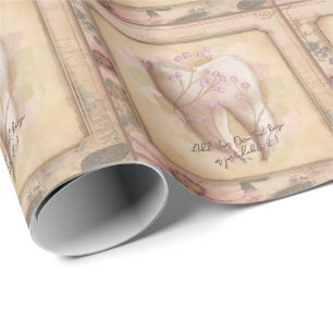 Papier Cadeau Élégant Vintage Vieux carnet-Cadeau Dentaire