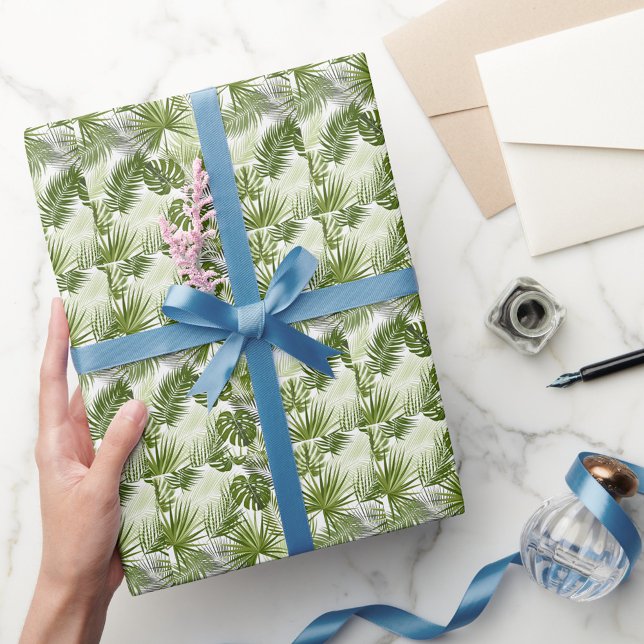 Papier Cadeau Elégante aquarelle motif décorative fleurie (Créateur téléchargé)