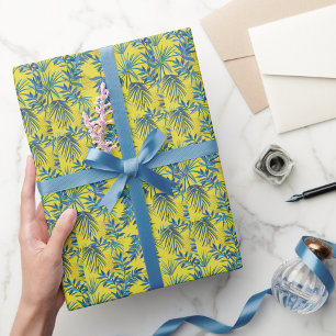 Papier Cadeau Elégante aquarelle motif décorative fleurie
