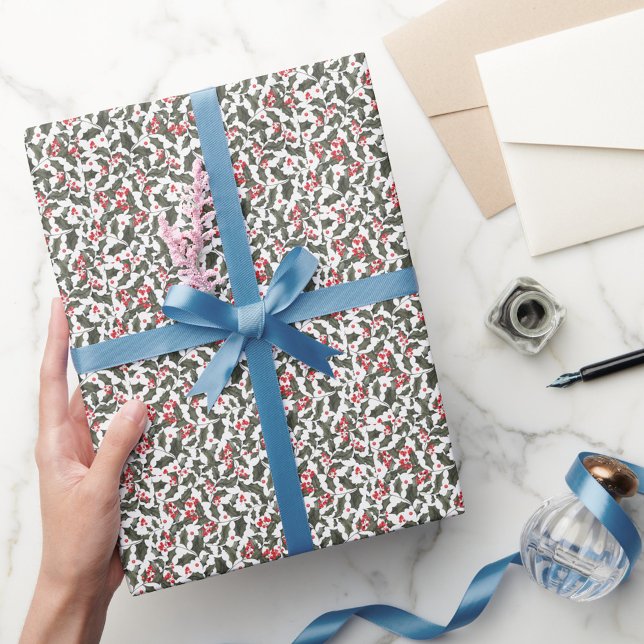 Papier Cadeau Elégante aquarelle motif décorative fleurie (Créateur téléchargé)