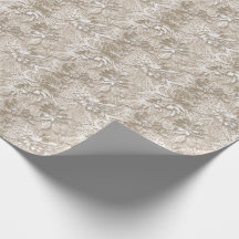 Elégante dentelle beige avec diamant
