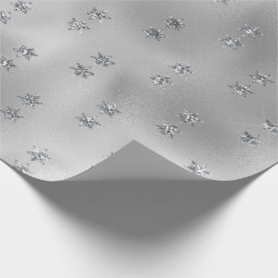 Papier Cadeau Élégante étoile d'argent