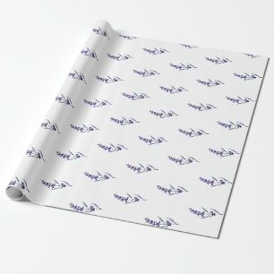 Papier Cadeau Élégante lavande florale