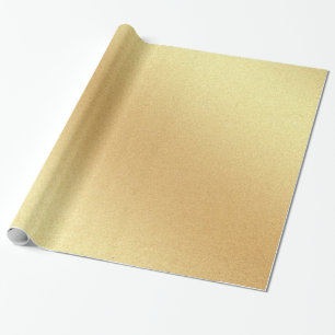 Papier Cadeau Elégante Parties scintillant d'or Faux moderne Gol