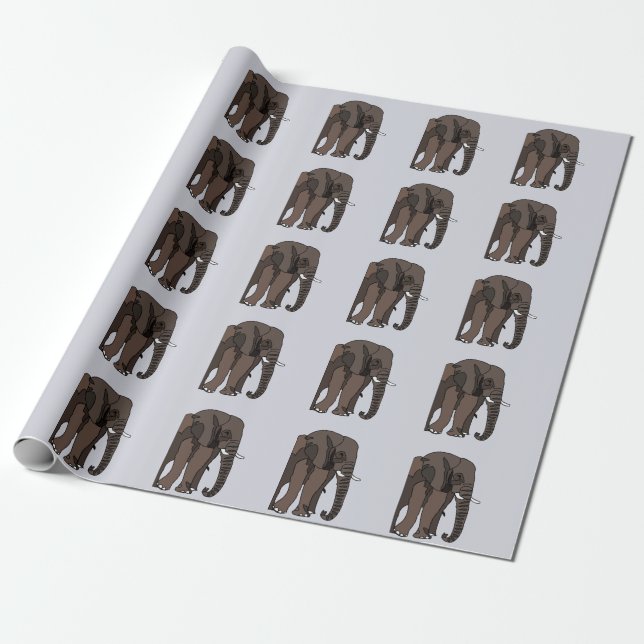 Papier Cadeau Élément Animal  (Déroulé)
