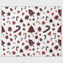 Eléments plaqués de buffle rouge de Noël