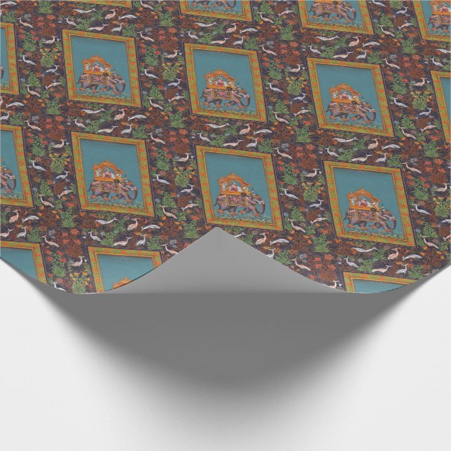 Papier Cadeau Éléphant de Perse de Persan de l'Islam de l'Inde (Coin)
