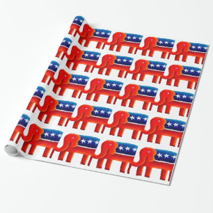 Papier Cadeau Eléphant républicain