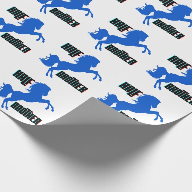 Papier Cadeau Élevage du cheval demi-frère (Coin)