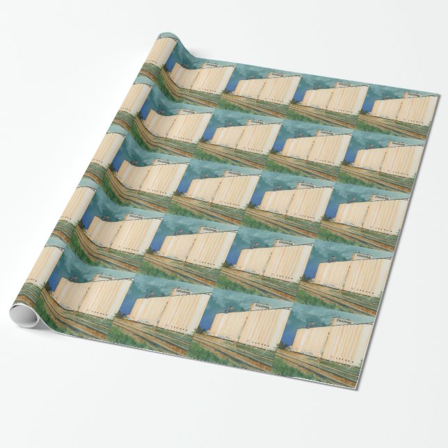 Papier Cadeau Élévateur à grains Ulysse le Kansas de Sullivan, (Déroulé)